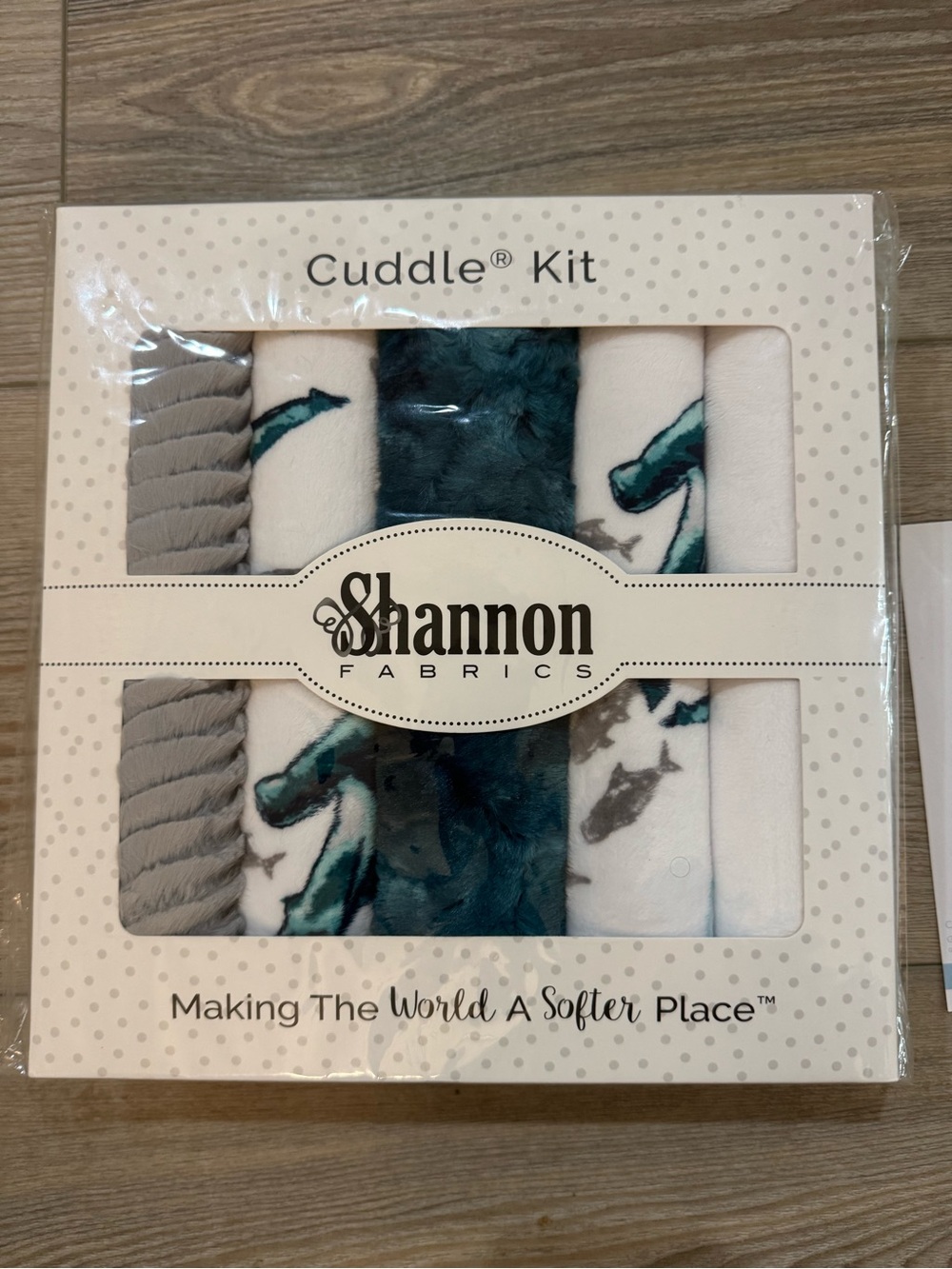 Shannon Fabrics Cuddle Quilt Kit Jaws Theme